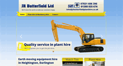 Desktop Screenshot of jrbutterfieldplanthire.co.uk